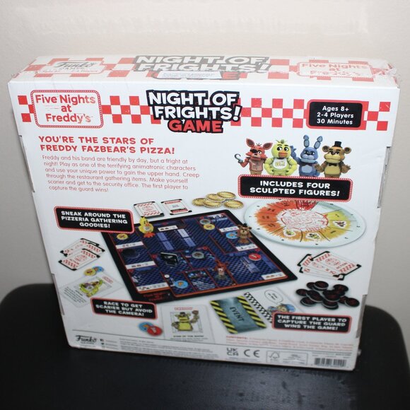 3/$55❤️Funko Five Nights At Freddy's NIGHT OF FRIGHTS! Board Game +4 Minifigures - Picture 15 of 16
